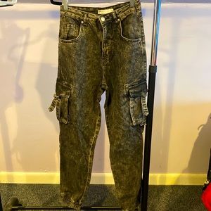 Grey cargo pants. New